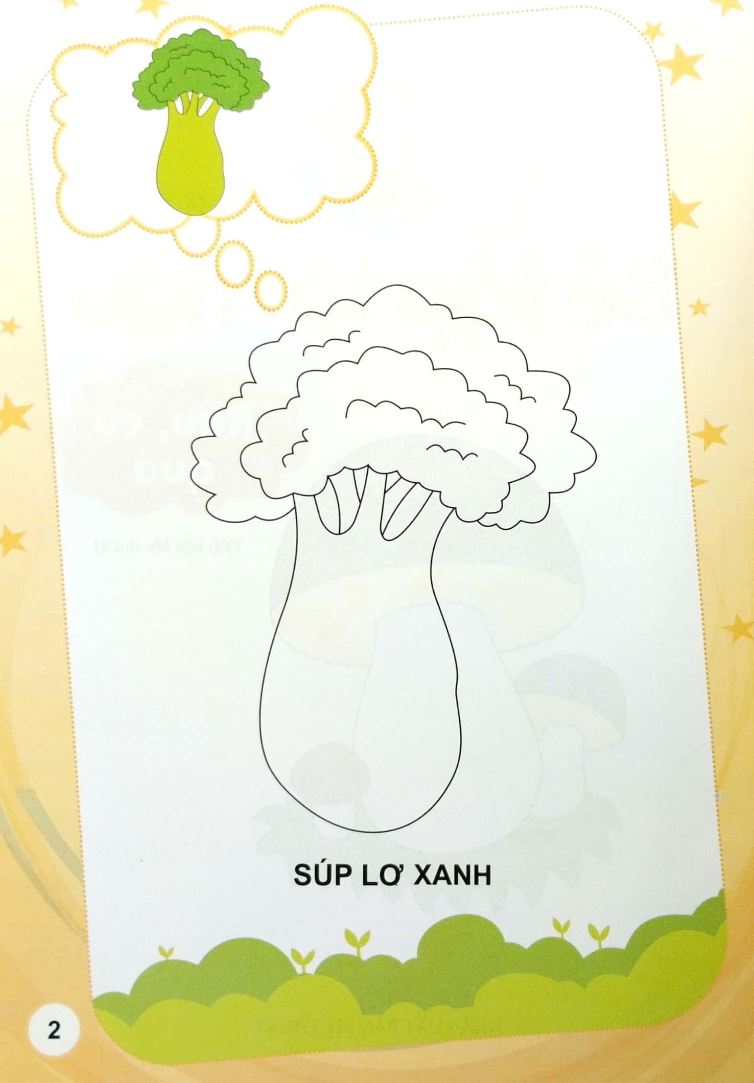 bé tập tô màu - rau, củ, quả (tái bản 2023)