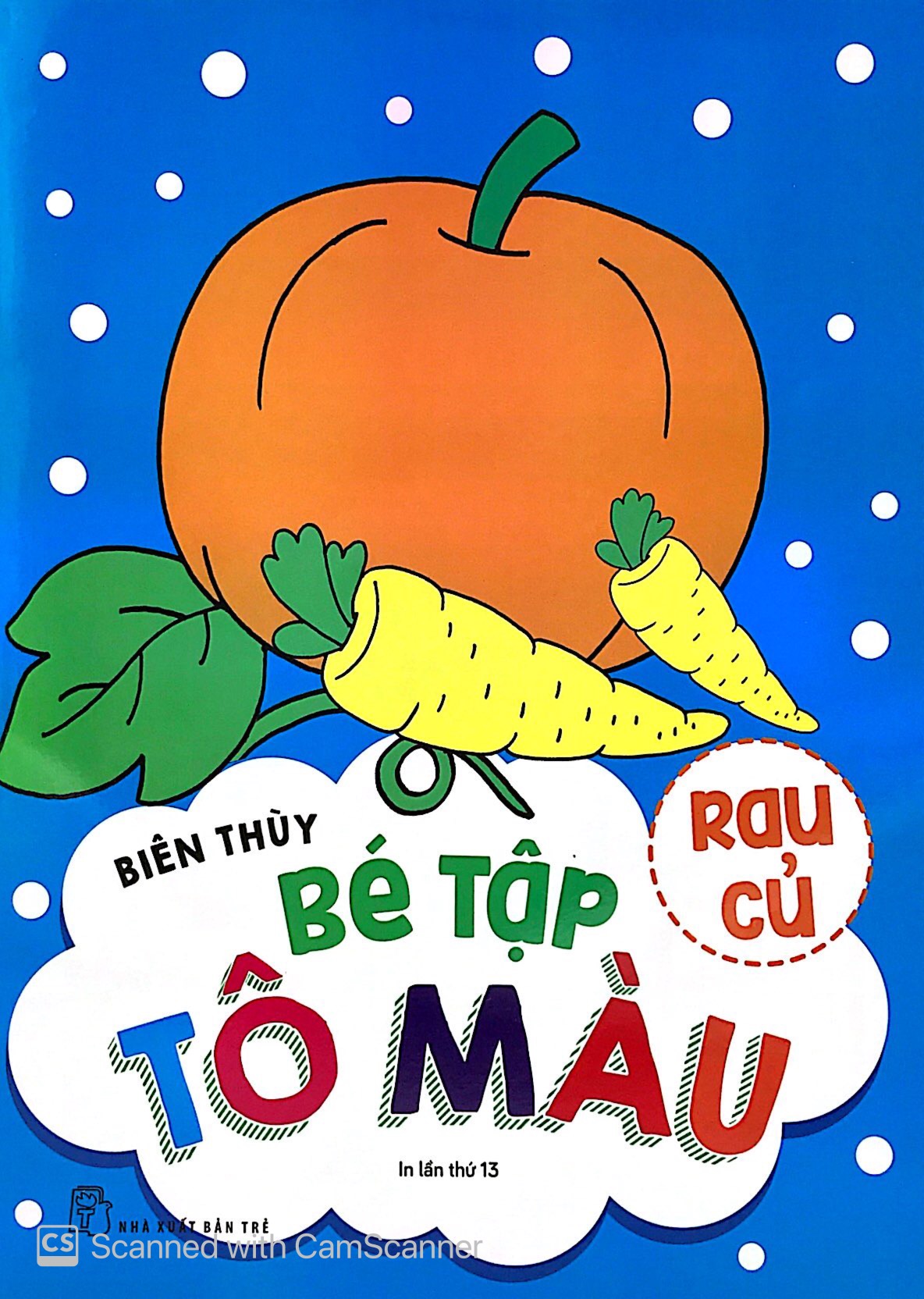 bé tập tô màu - rau củ (tái bản 2019)