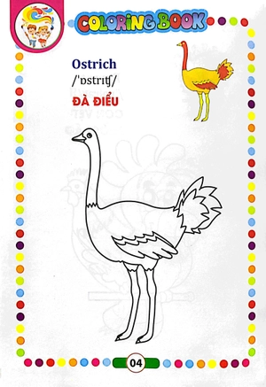 bé tập tô màu - song ngữ anh-việt - động vật nuôi