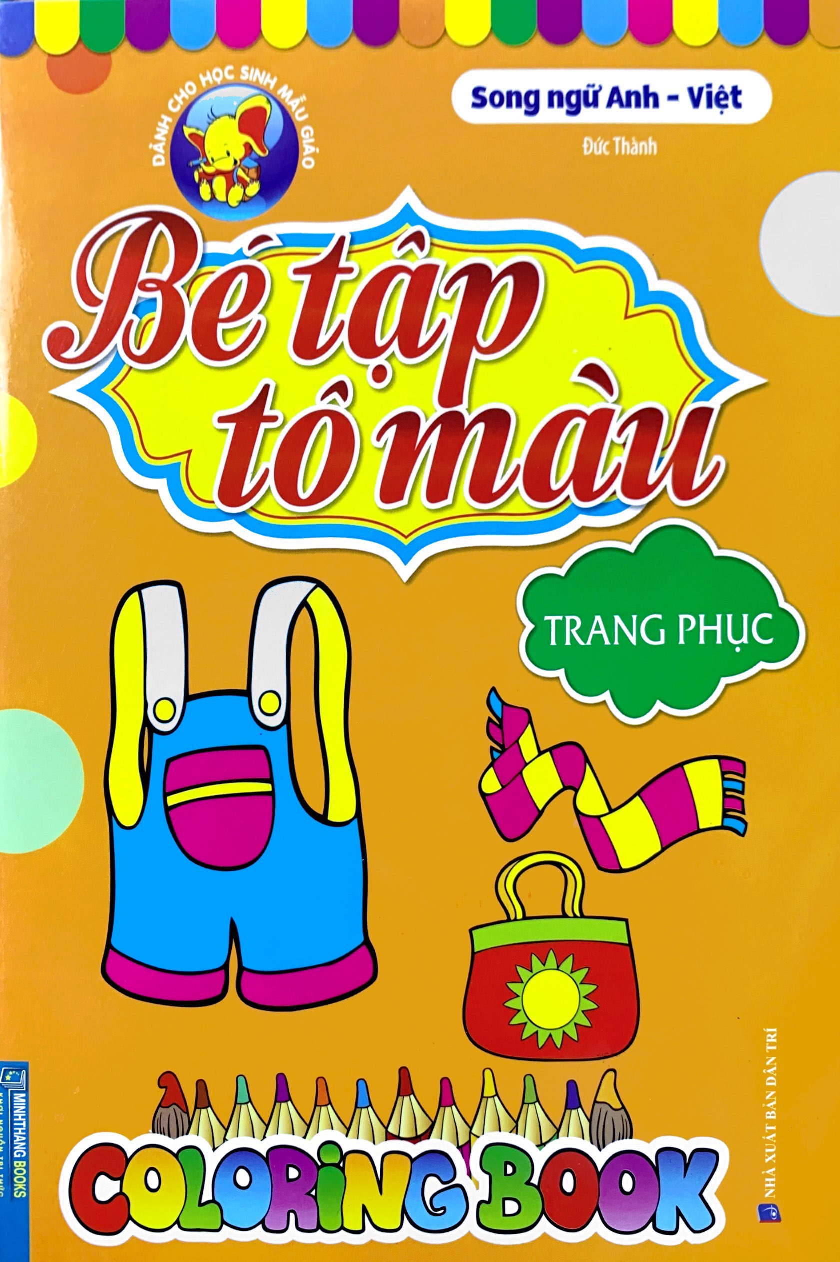 bé tập tô màu - song ngữ anh-việt - trang phục