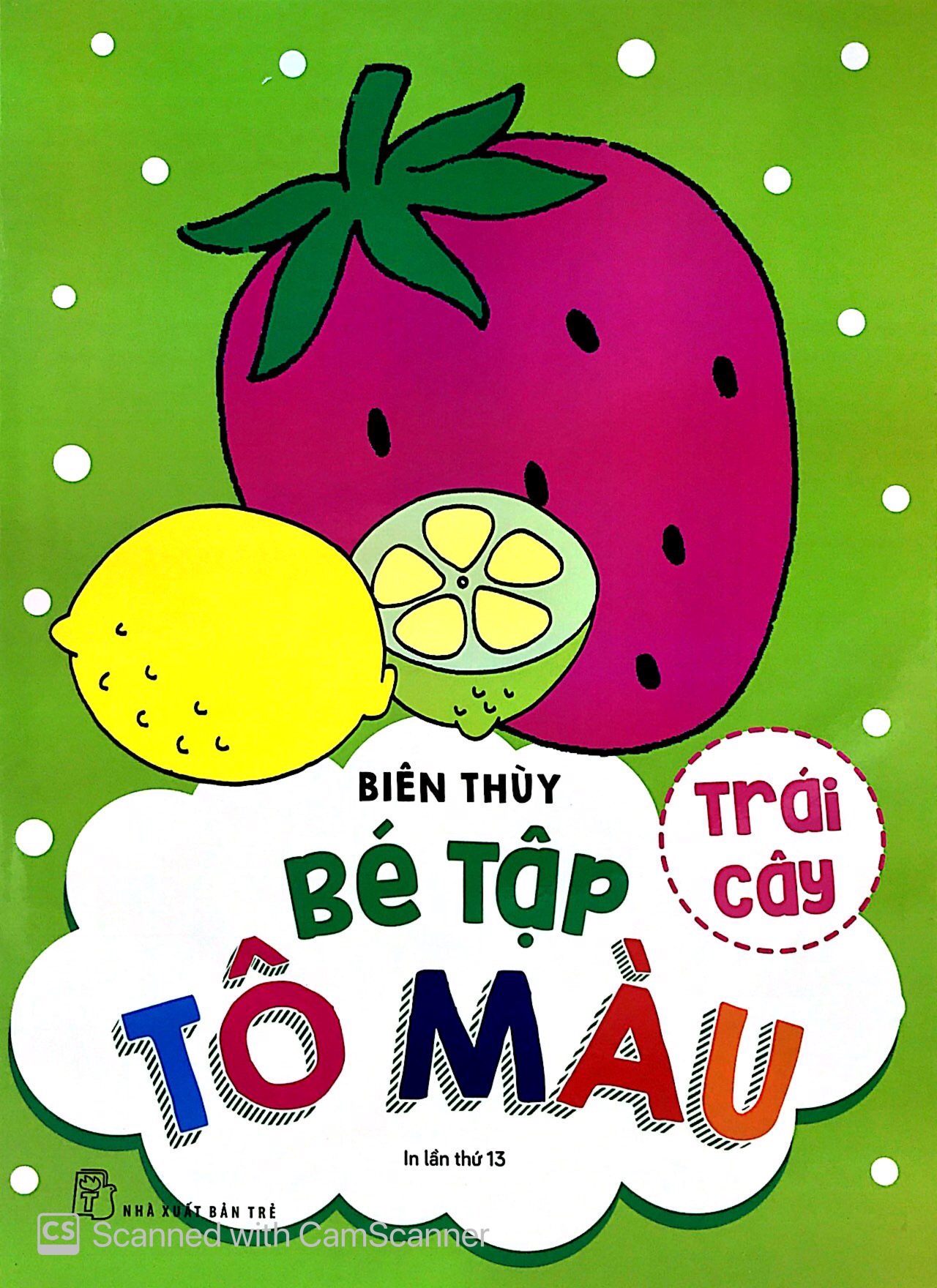 bé tập tô màu - trái cây (tái bản 2019)