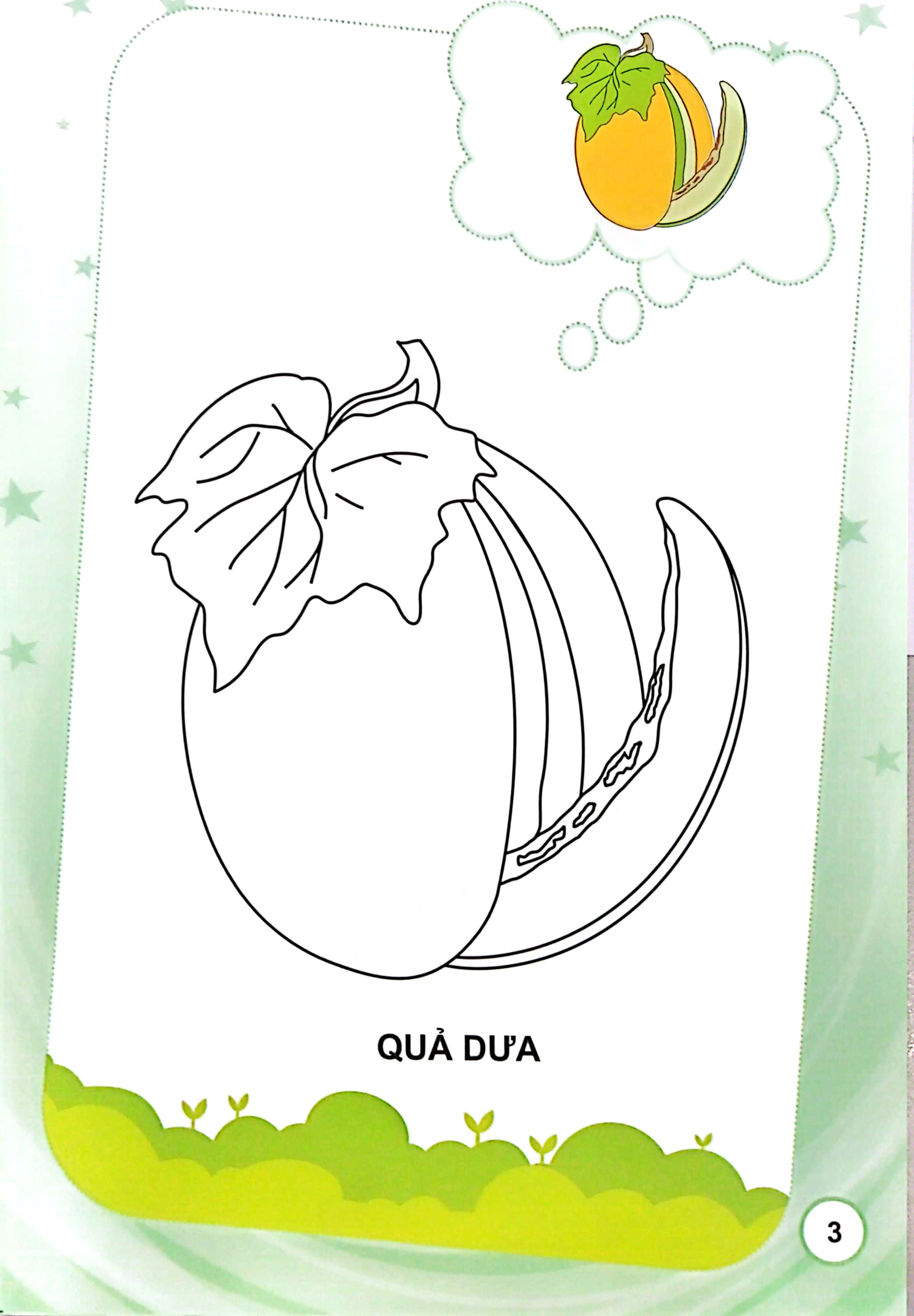 bé tập tô màu - trái cây (tái bản)