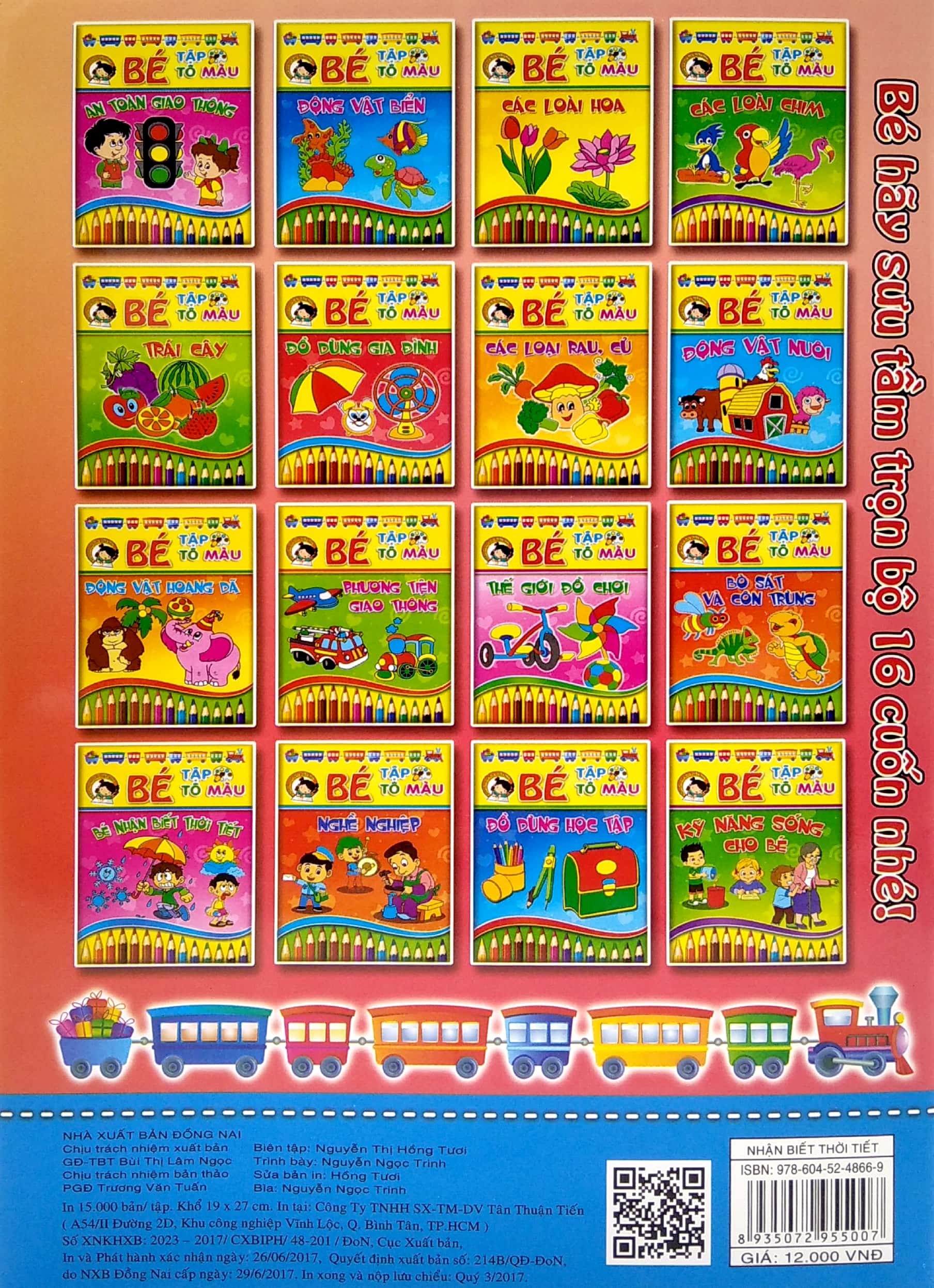 bé tập tô màu và học tiếng anh theo chủ đề - bé nhận biết thời tiết