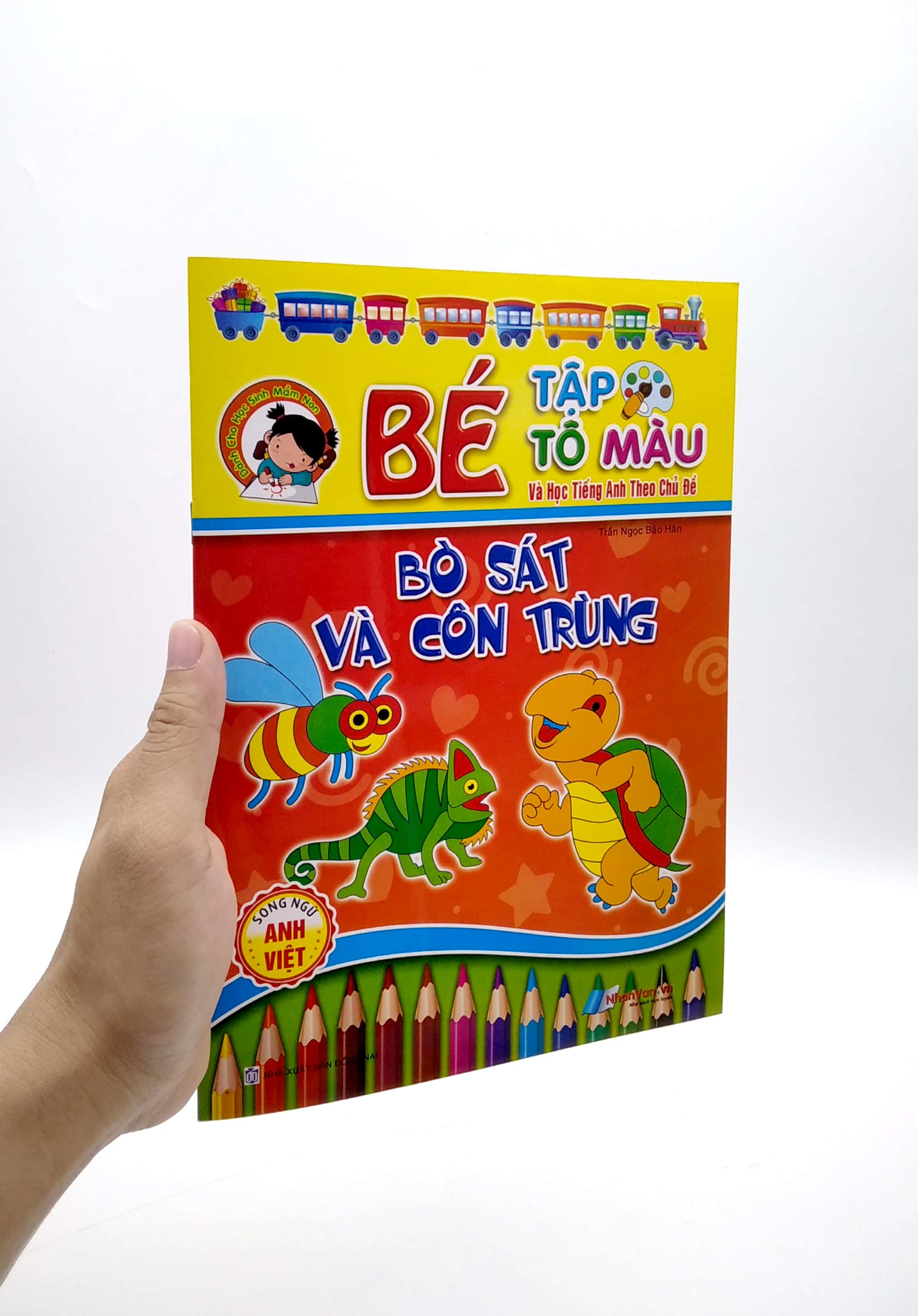 bé tập tô màu và học tiếng anh theo chủ đề - bò sát và côn trùng