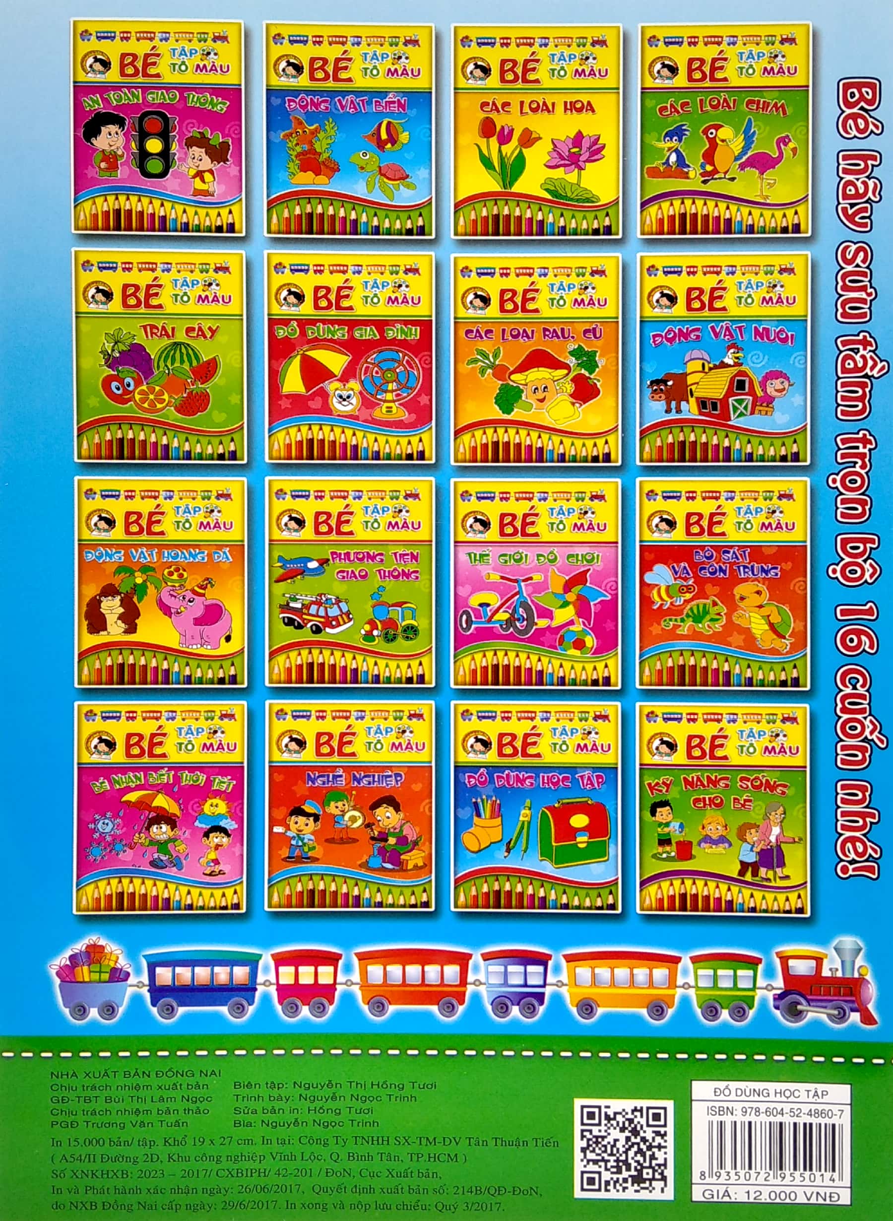 bé tập tô màu và học tiếng anh theo chủ đề - đồ dùng học tập