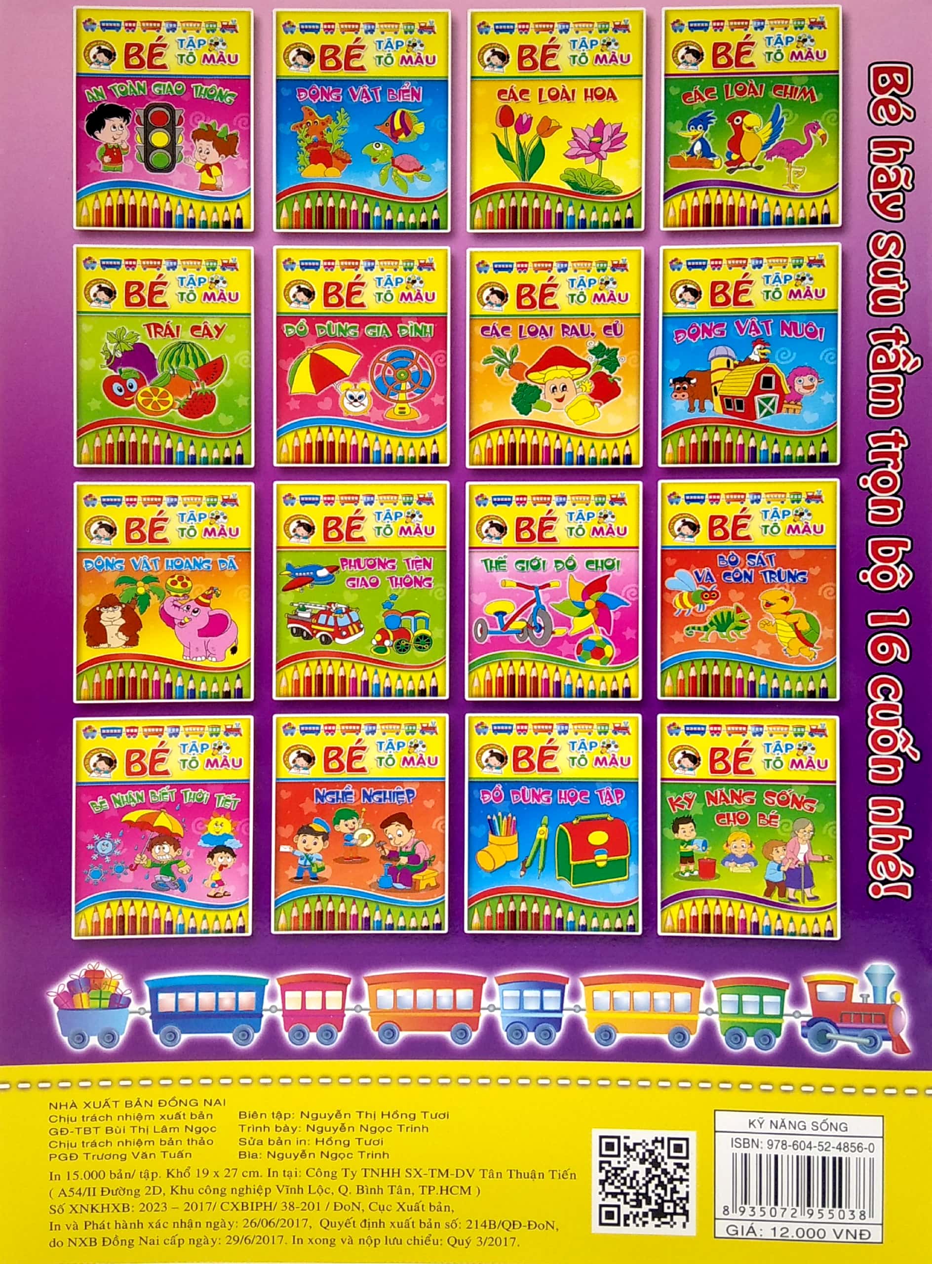 bé tập tô màu và học tiếng anh theo chủ đề - kỹ năng sống cho bé