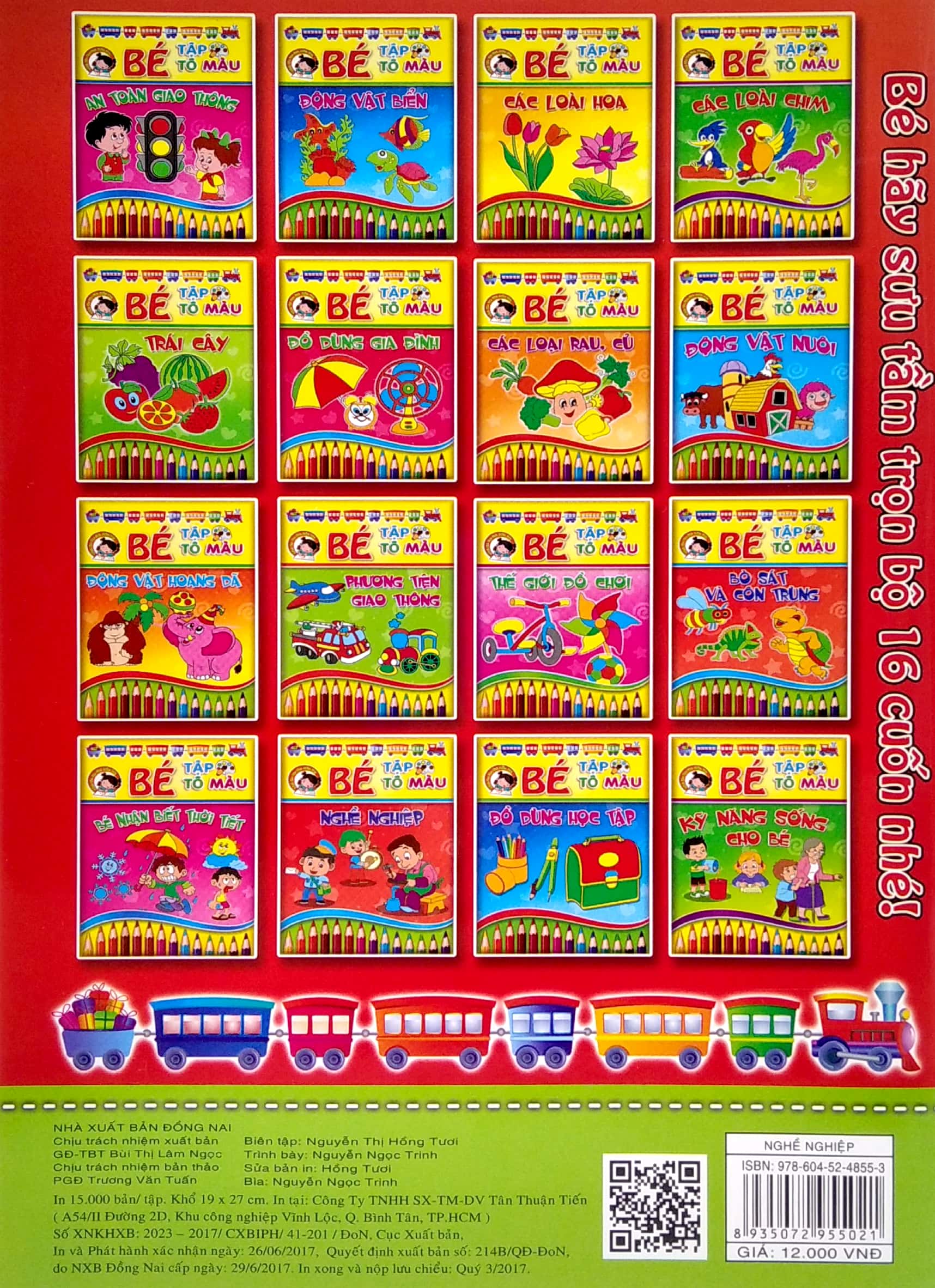 bé tập tô màu và học tiếng anh theo chủ đề - nghề nghiệp