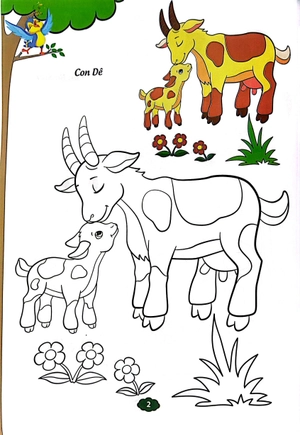 bé tập tô màu - vật nuôi (tái bản 2023)