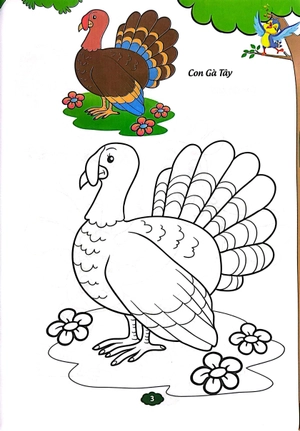 bé tập tô màu - vật nuôi (tái bản 2023)