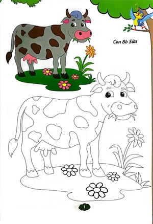 bé tập tô màu - vật nuôi (tái bản 2023)