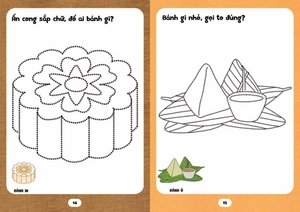 bé tập tô phát triển tư duy - câu đố về các loại bánh