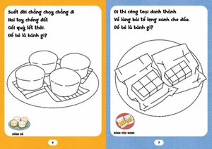 bé tập tô phát triển tư duy - câu đố về các loại bánh