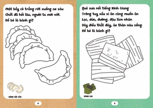 bé tập tô phát triển tư duy - câu đố về các loại bánh