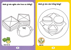 bé tập tô phát triển tư duy - câu đố về các loại bánh