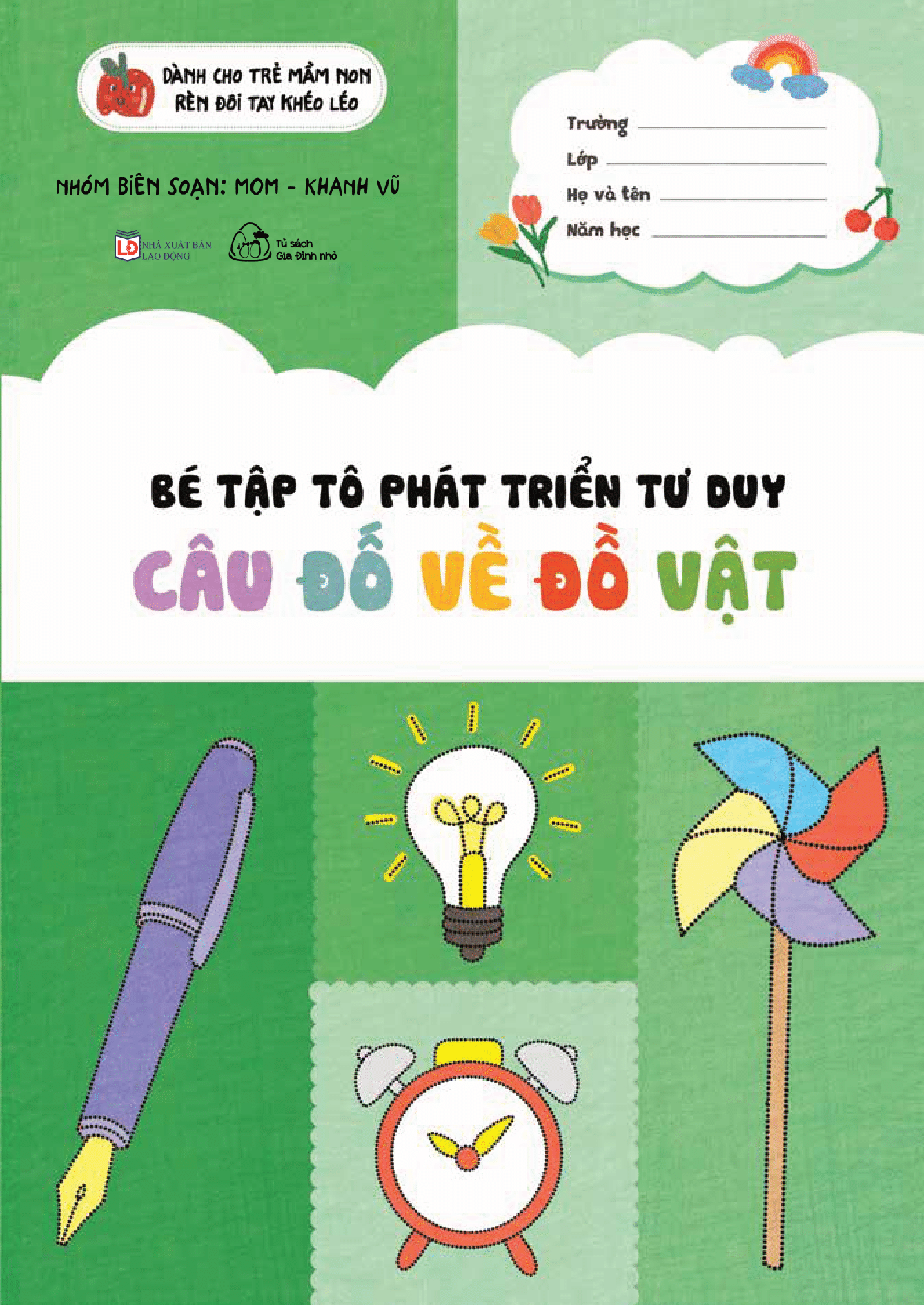 bé tập tô phát triển tư duy - câu đố về đồ vật