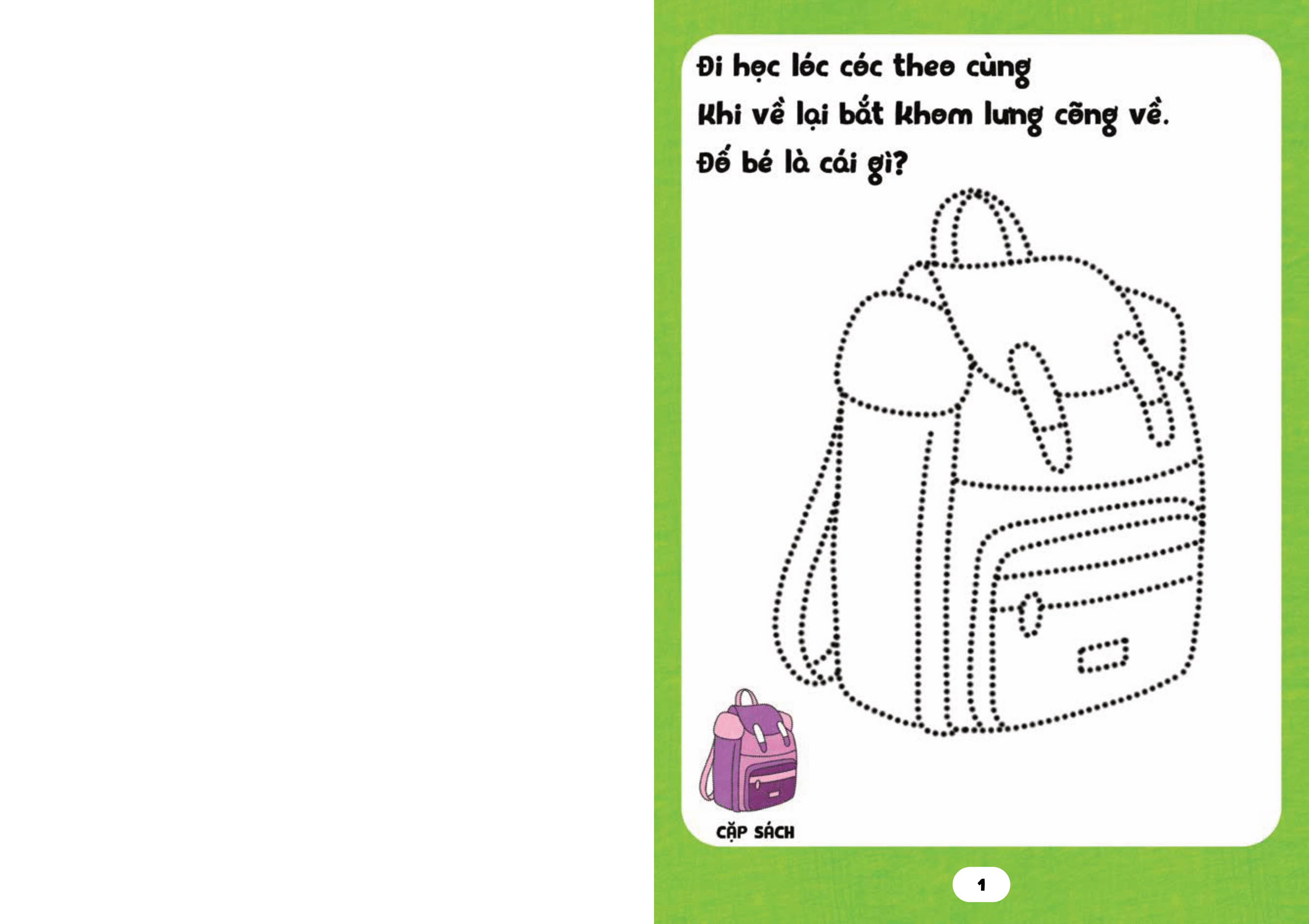 bé tập tô phát triển tư duy - câu đố về đồ vật