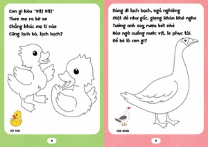 bé tập tô phát triển tư duy - câu đố về động vật trên cạn