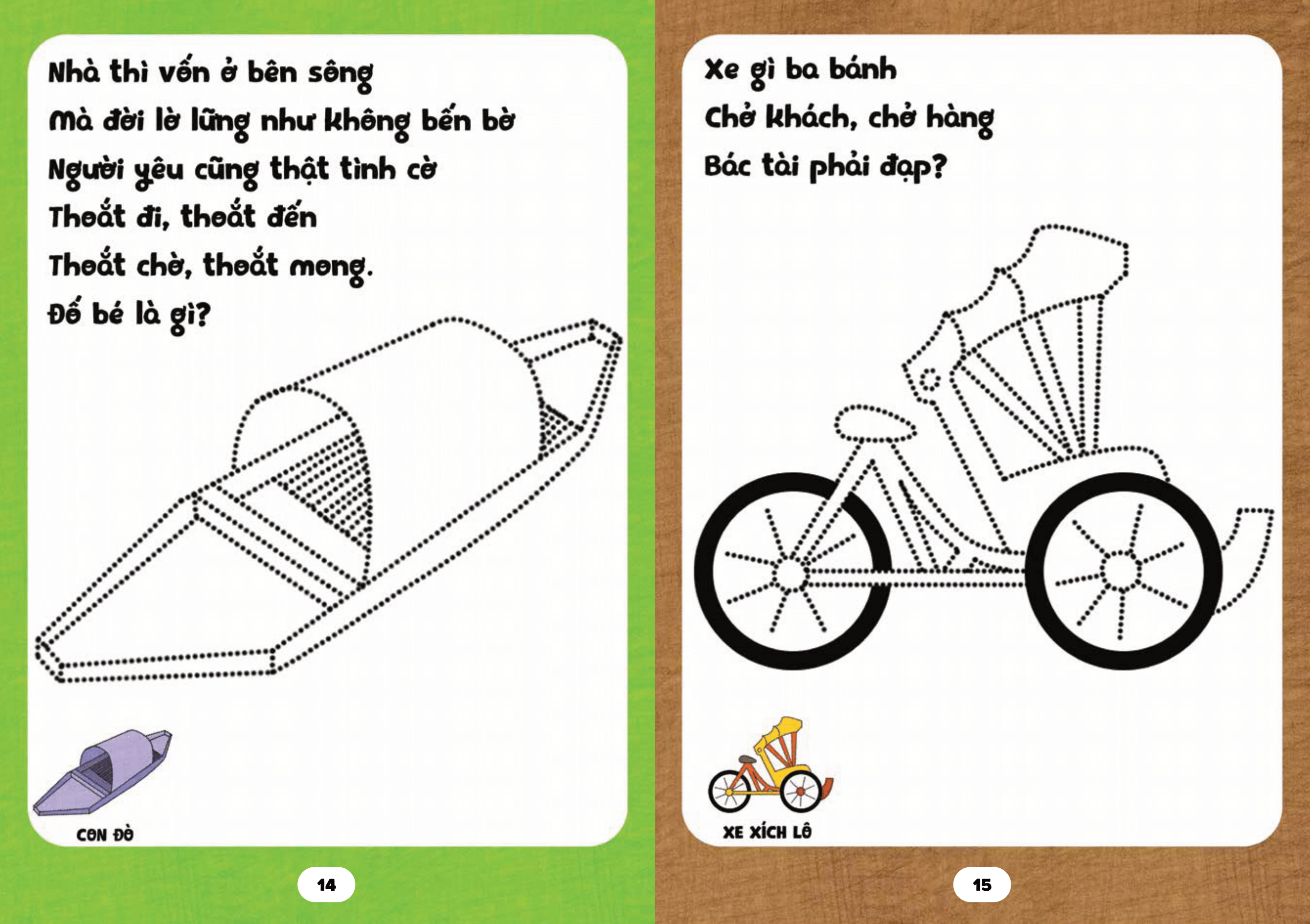 bé tập tô phát triển tư duy - câu đố về giao thông