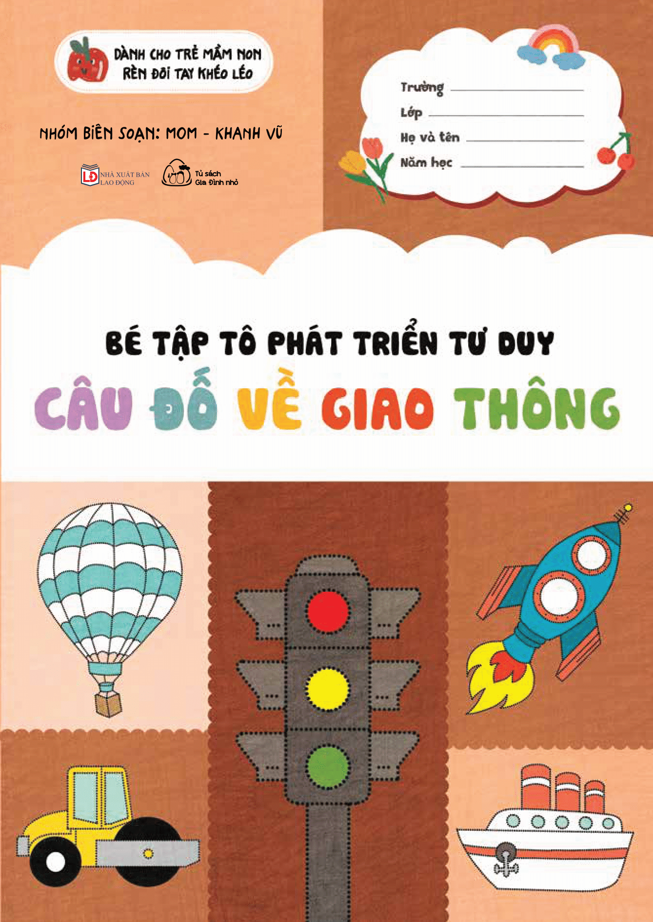 bé tập tô phát triển tư duy - câu đố về giao thông