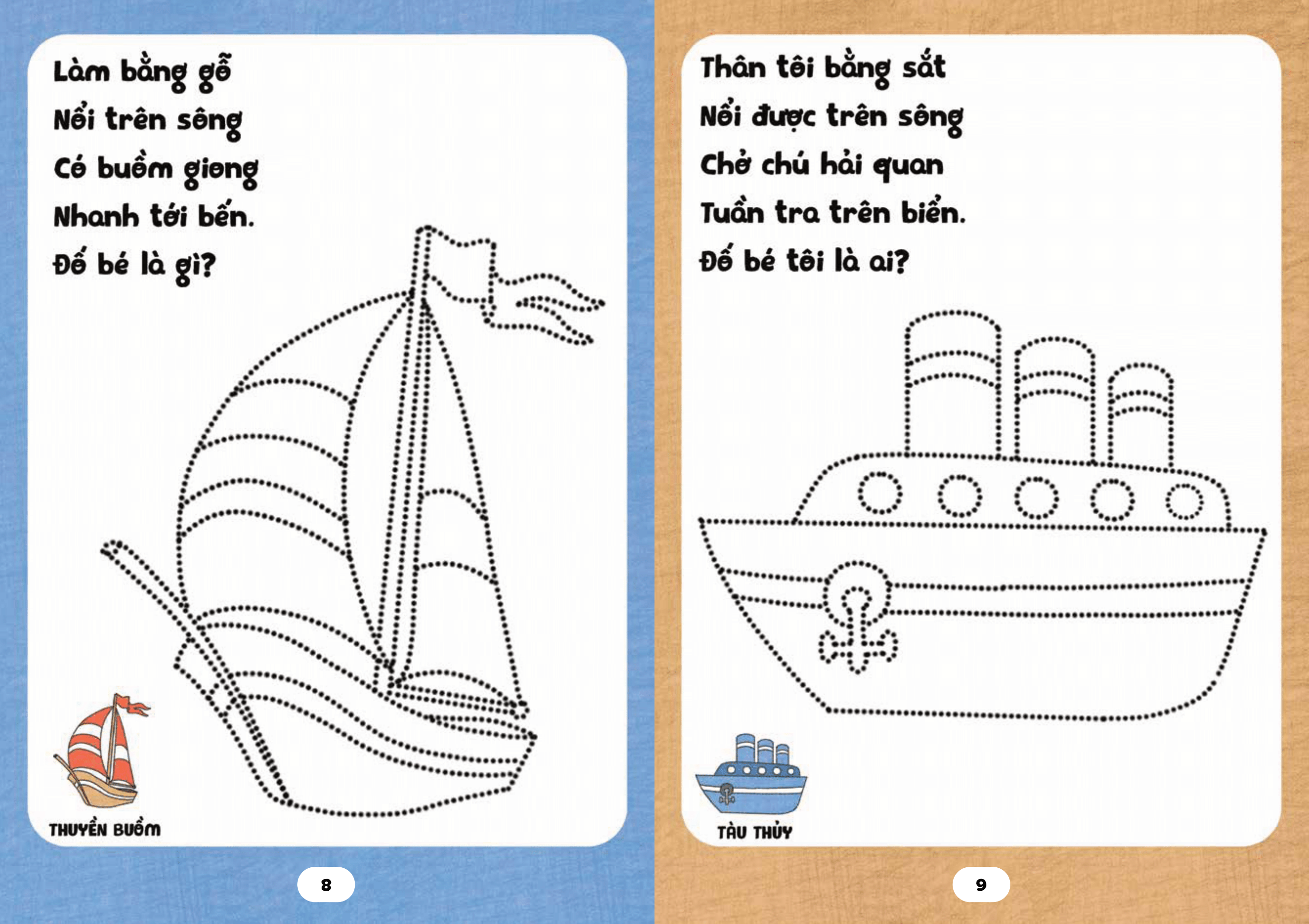 bé tập tô phát triển tư duy - câu đố về giao thông