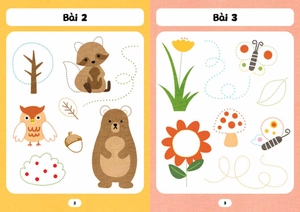 bé tập tô phát triển tư duy - tập tô và nối nét