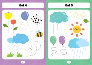bé tập tô phát triển tư duy - tập tô và nối nét