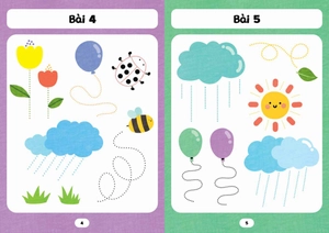 bé tập tô phát triển tư duy - tập tô và nối nét