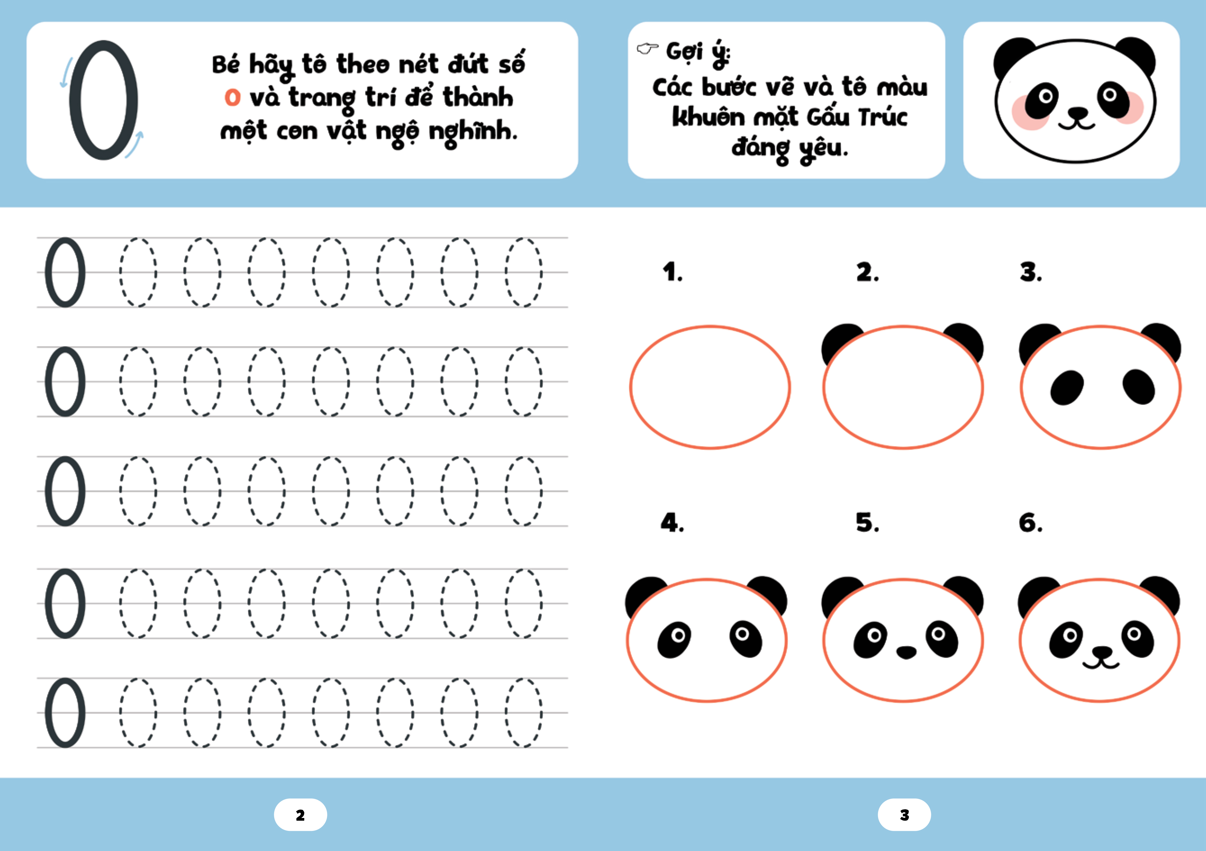 bé tập tô phát triển tư duy - thuộc số nhanh - vẽ tranh đẹp