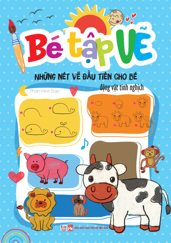 Be Tap Ve - Nhung Net Ve Dau Tien Cho Be - Dong Vat Tinh Nghich