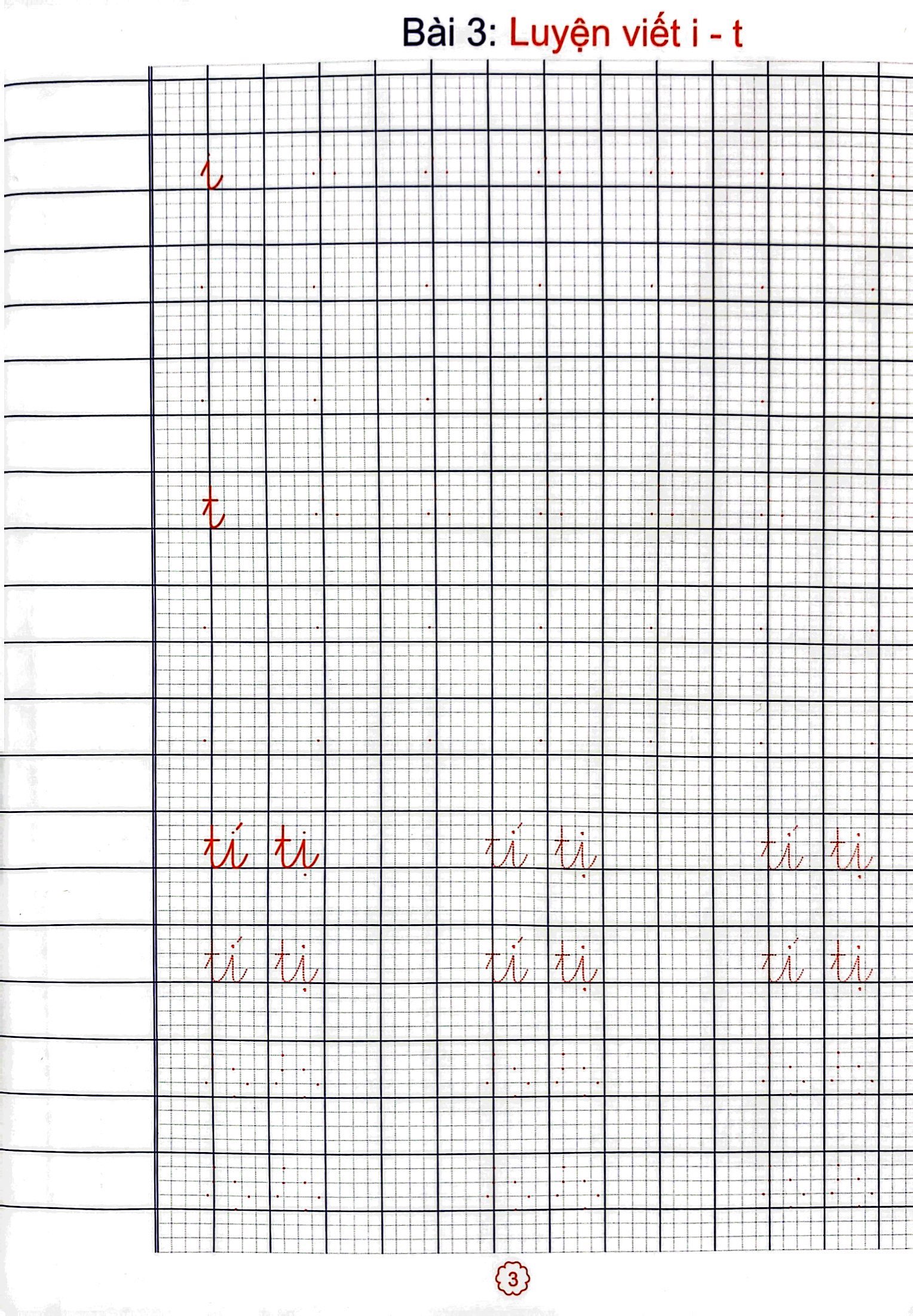 bé tập viết chữ cái