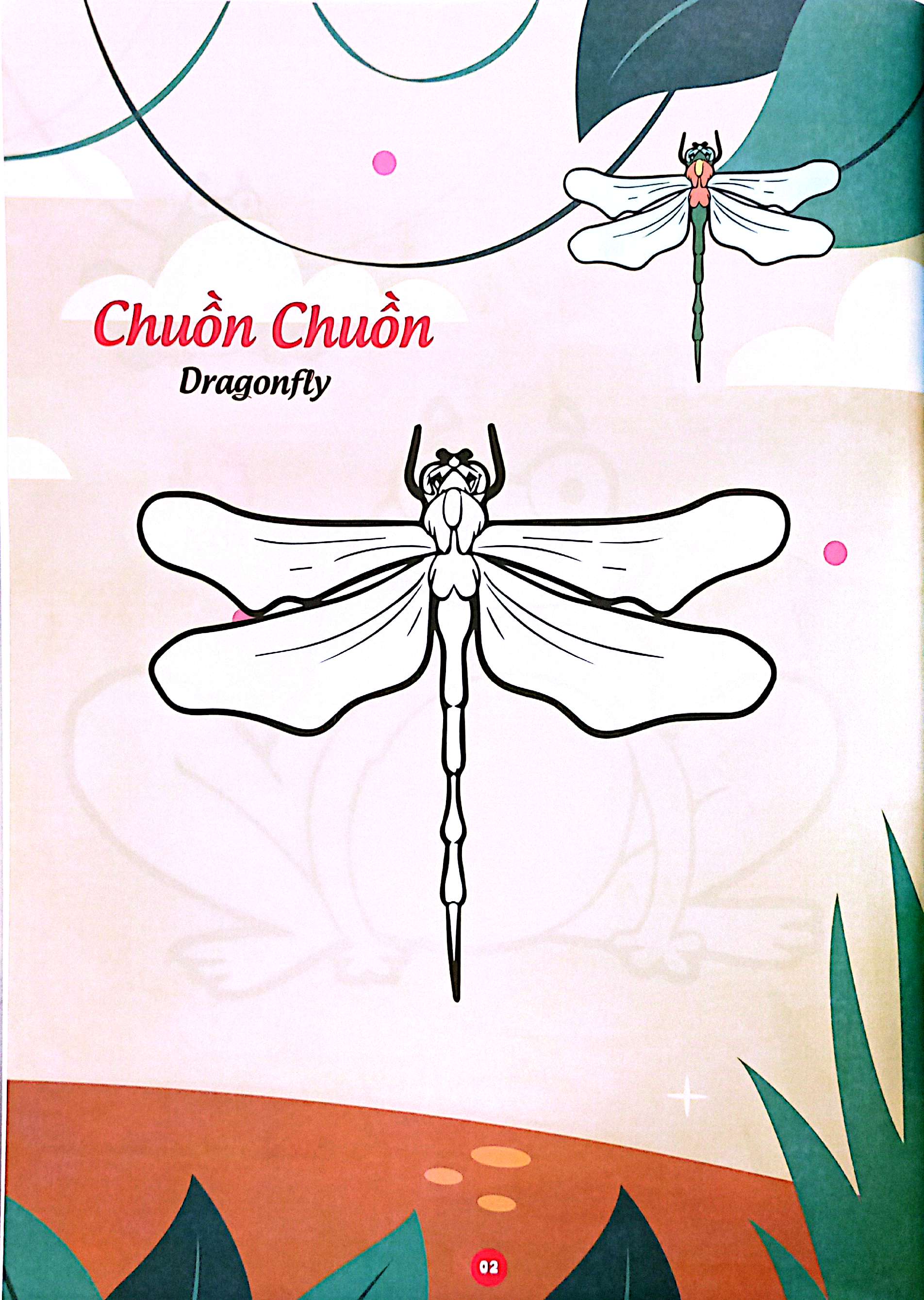 bé thỏa sức sáng tạo phát triển iq-eq-cq - bé tô màu và học tiếng anh theo chủ đề - bò sát và côn trùng