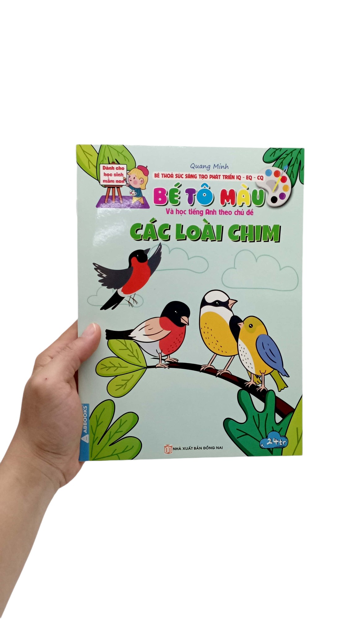 bé thỏa sức sáng tạo phát triển iq-eq-cq -bé tô màu và học tiếng anh theo chủ đề - các loại chim