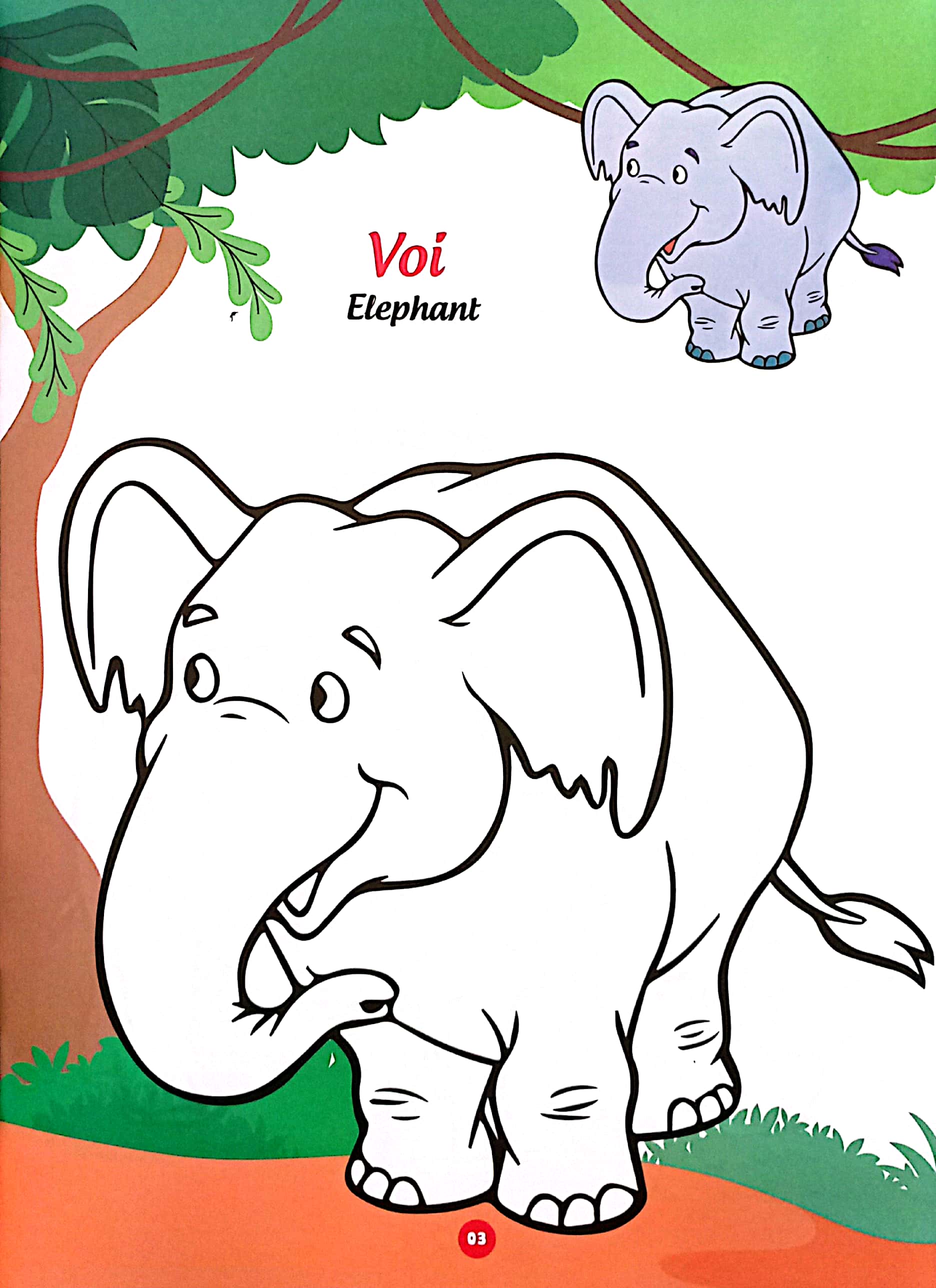 bé thỏa sức sáng tạo phát triển iq-eq-cq -bé tô màu và học tiếng anh theo chủ đề - động vật hoang dã