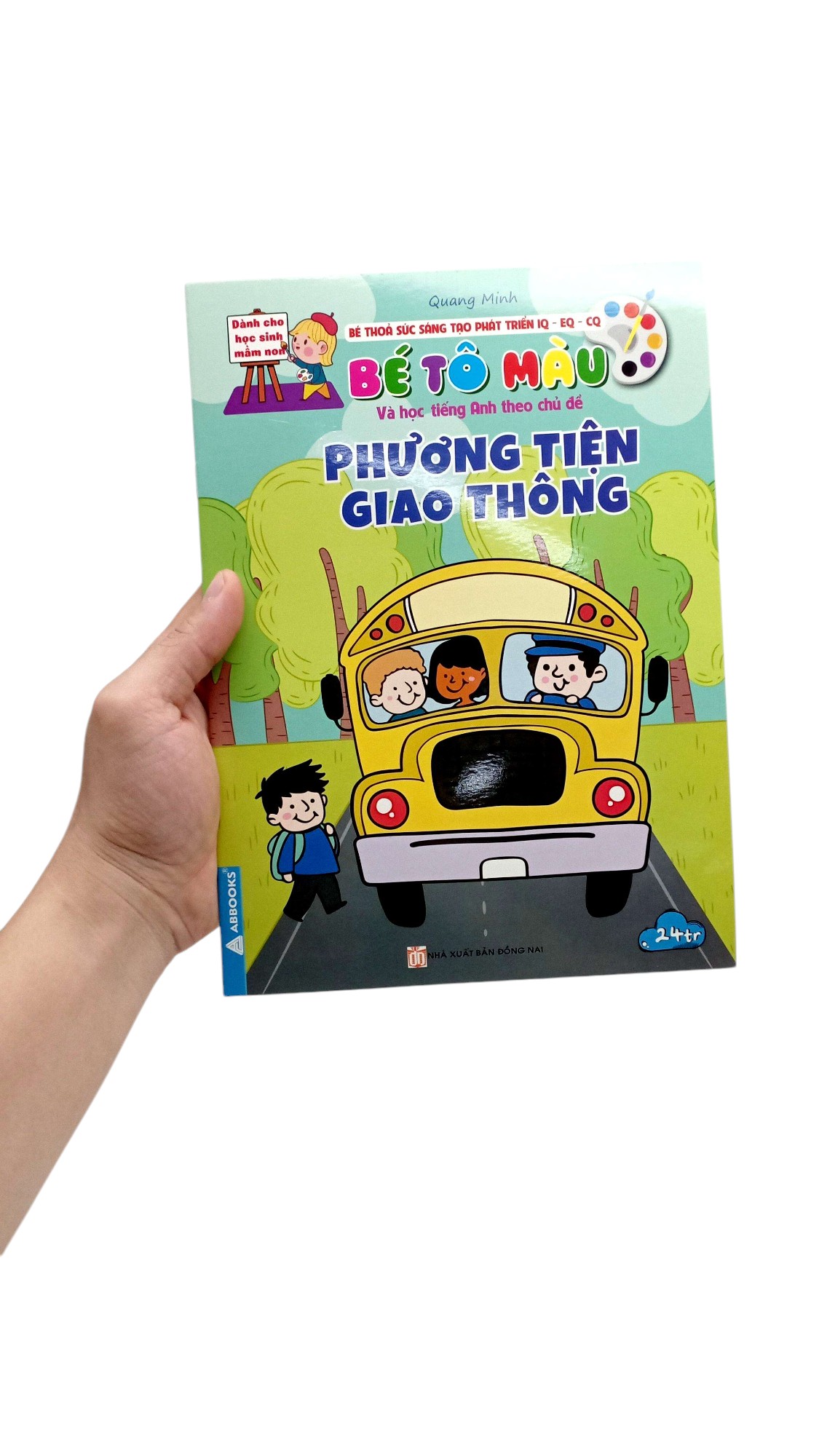 bé thỏa sức sáng tạo phát triển iq-eq-cq - bé tô màu và học tiếng anh theo chủ đề - phương tiện giao thông