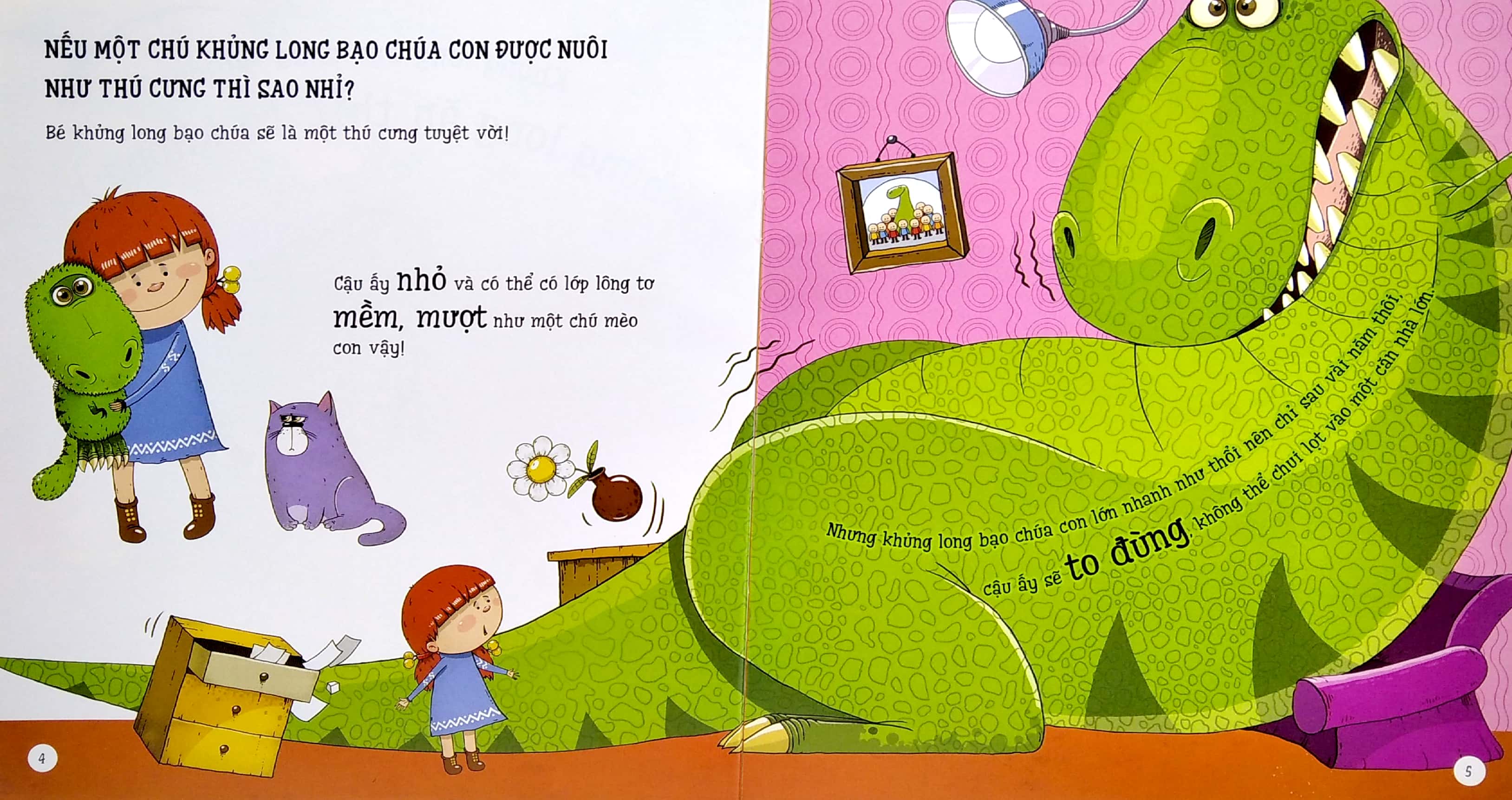 bé thỏa sức tưởng tượng - nếu...khủng long bạo chúa dạo chơi trong thành phố