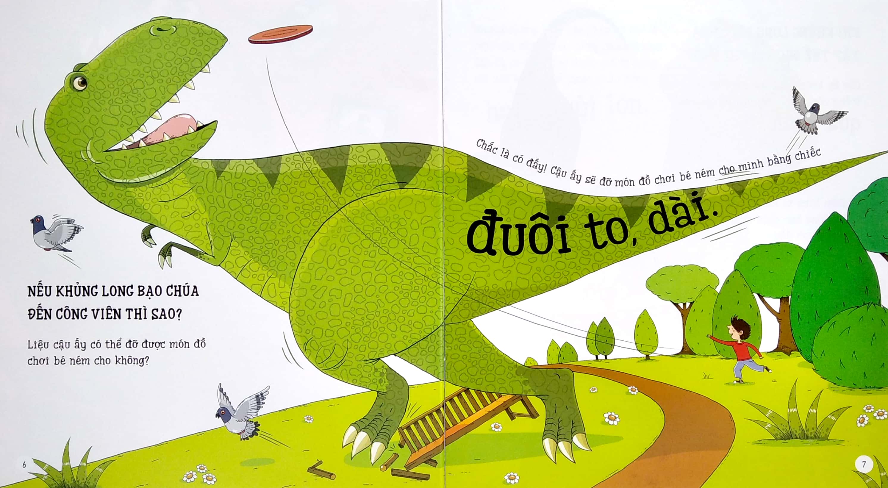 bé thỏa sức tưởng tượng - nếu...khủng long bạo chúa dạo chơi trong thành phố