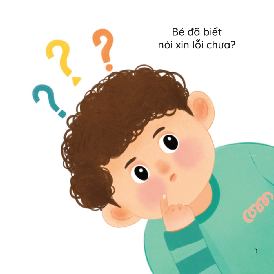 bé thông minh - những tiếng đầu đời - bé nói xin lỗi - bìa cứng