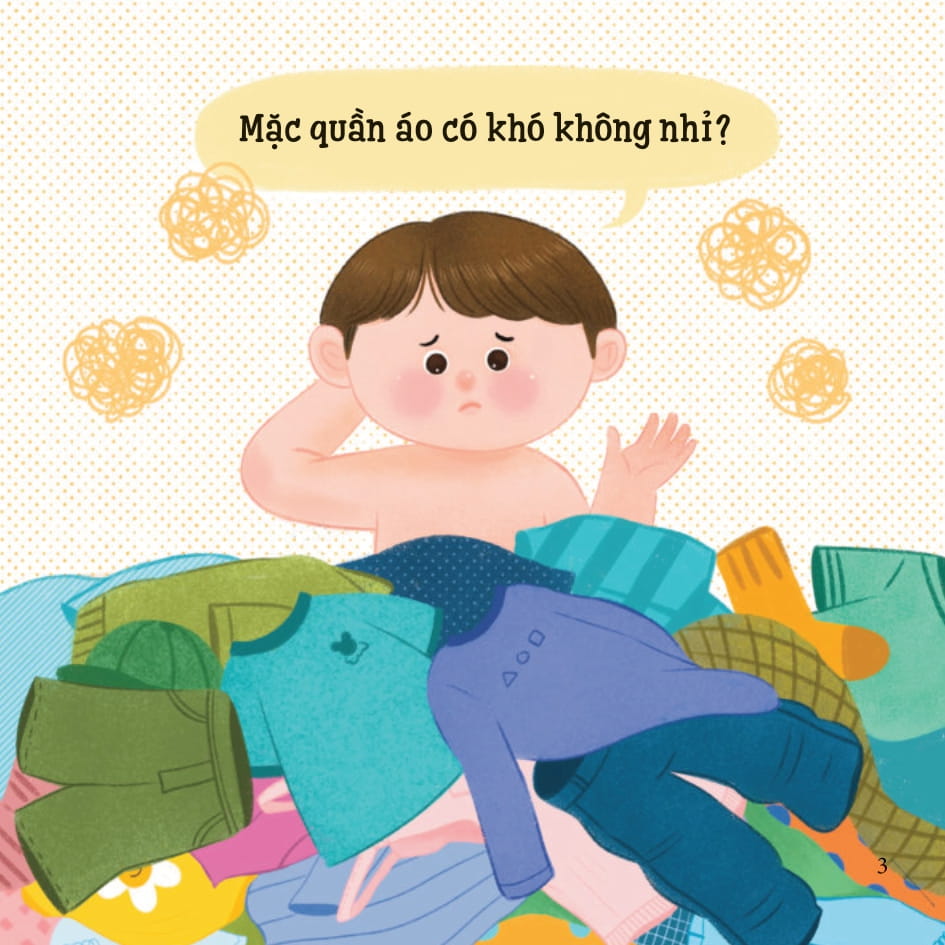 bé thông minh - sinh hoạt hằng ngày - mặc quần áo không khó! - bìa cứng