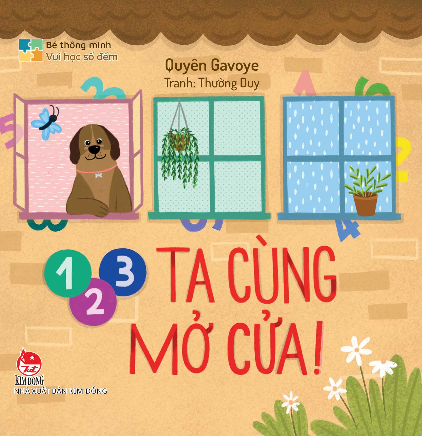 bé thông minh - vui học số đếm - 1, 2, 3 ta cùng mở cửa! - bìa cứng