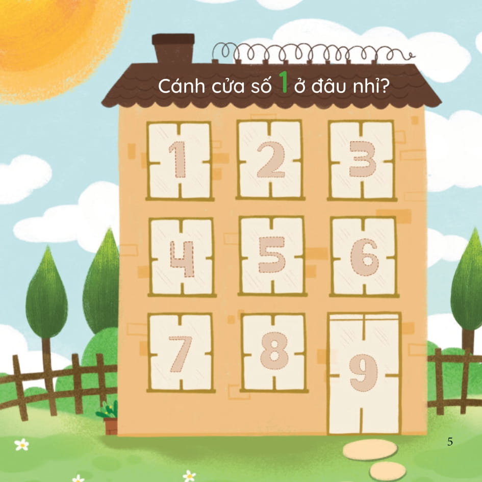 bé thông minh - vui học số đếm - 1, 2, 3 ta cùng mở cửa! - bìa cứng