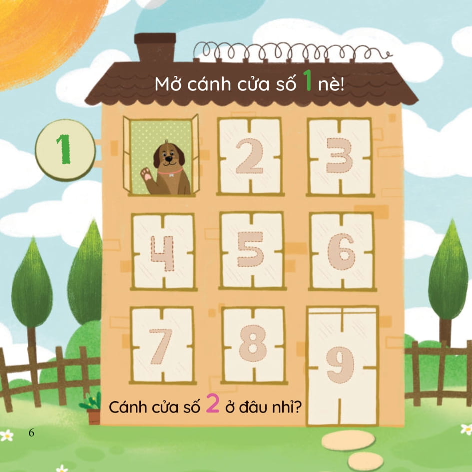 bé thông minh - vui học số đếm - 1, 2, 3 ta cùng mở cửa! - bìa cứng