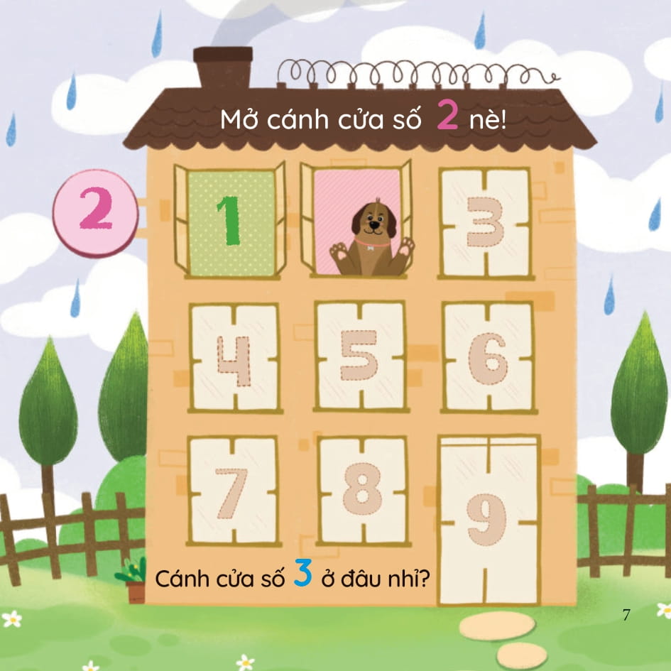 bé thông minh - vui học số đếm - 1, 2, 3 ta cùng mở cửa! - bìa cứng