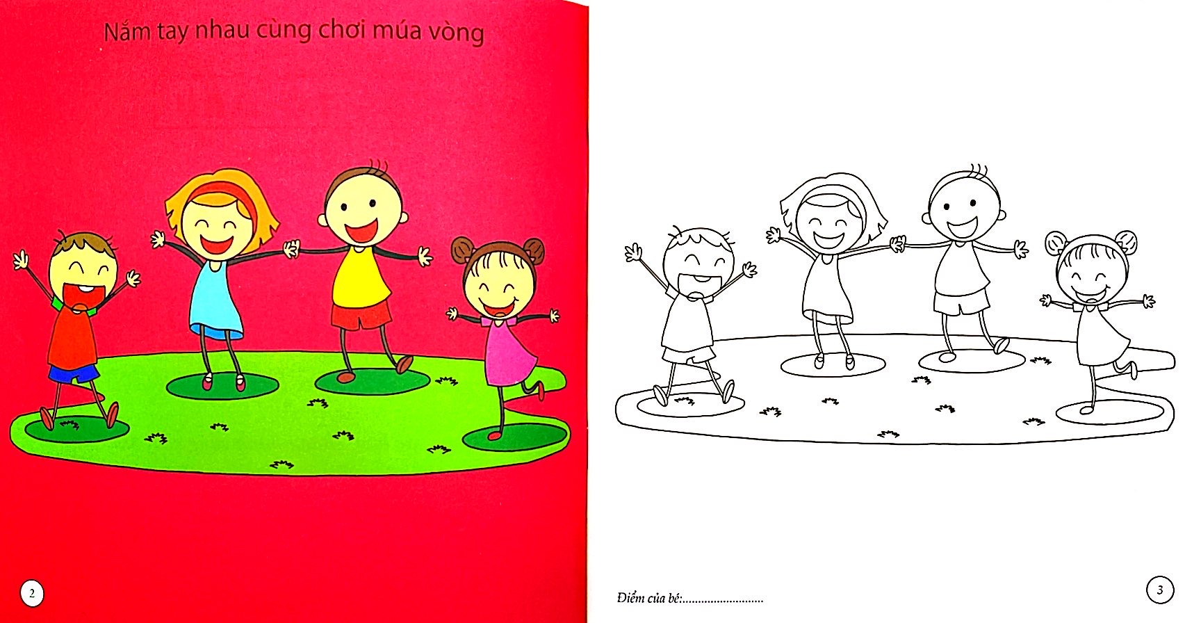 bé tô màu - bạn nhỏ đáng yêu