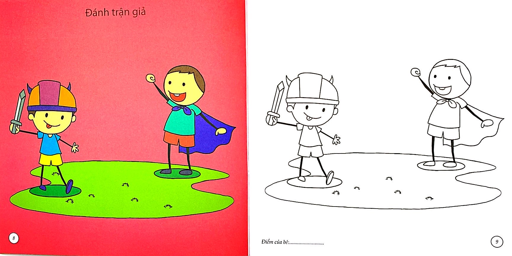 bé tô màu - bạn nhỏ đáng yêu