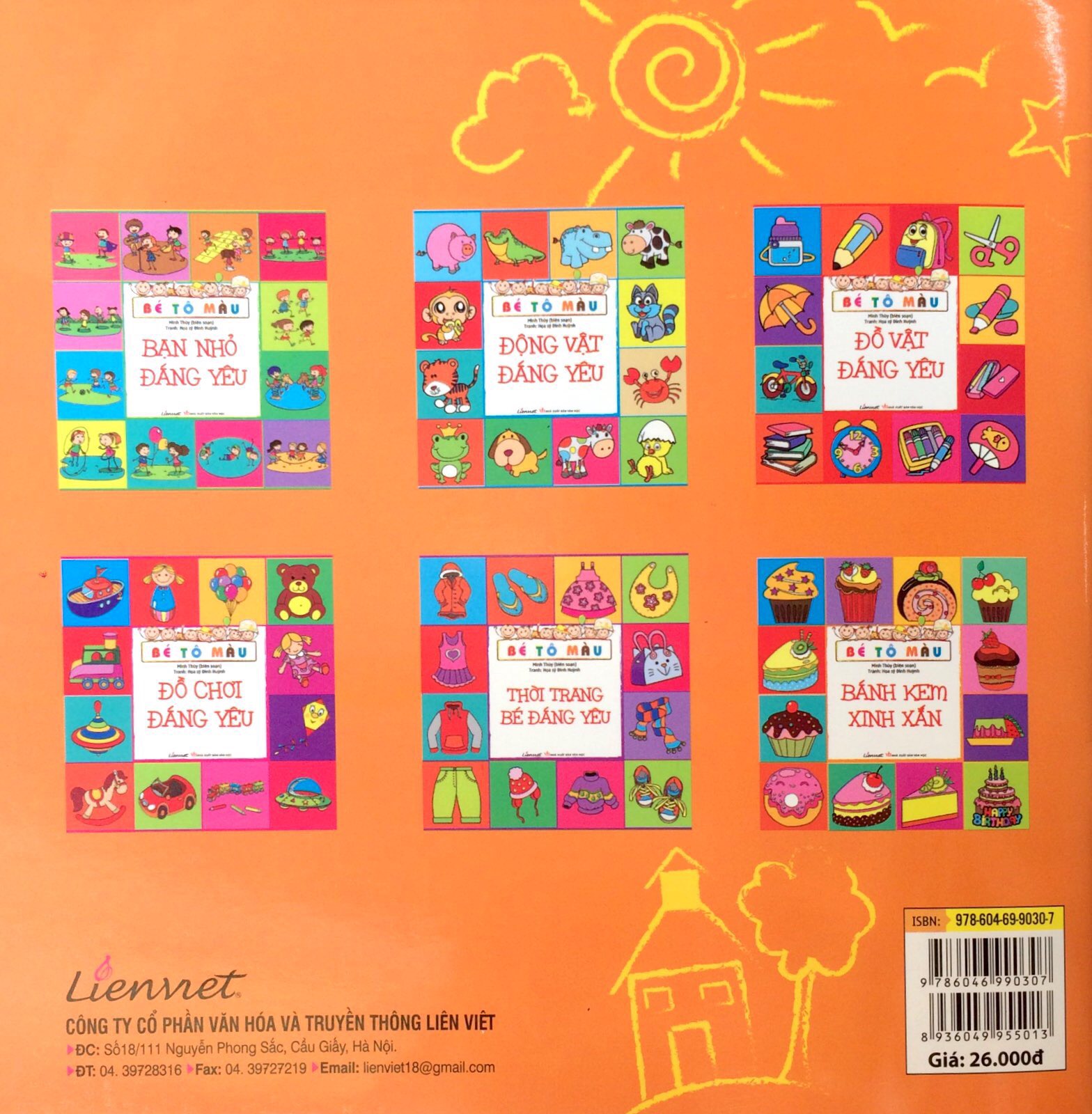 bé tô màu - bánh kem xinh xắn