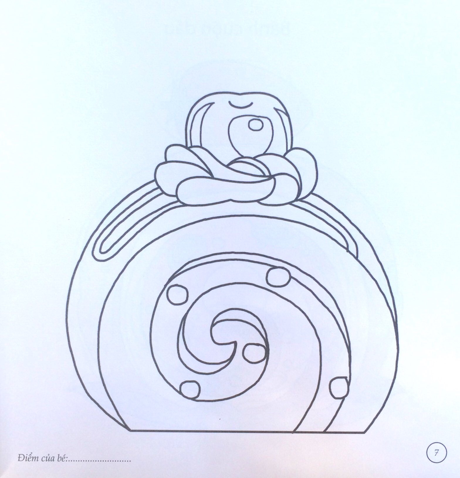 bé tô màu - bánh kem xinh xắn