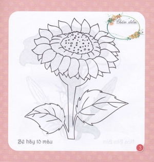 bé tô màu chọn hoa tặng mẹ