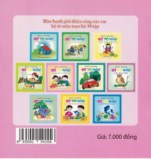 bé tô màu chọn hoa tặng mẹ