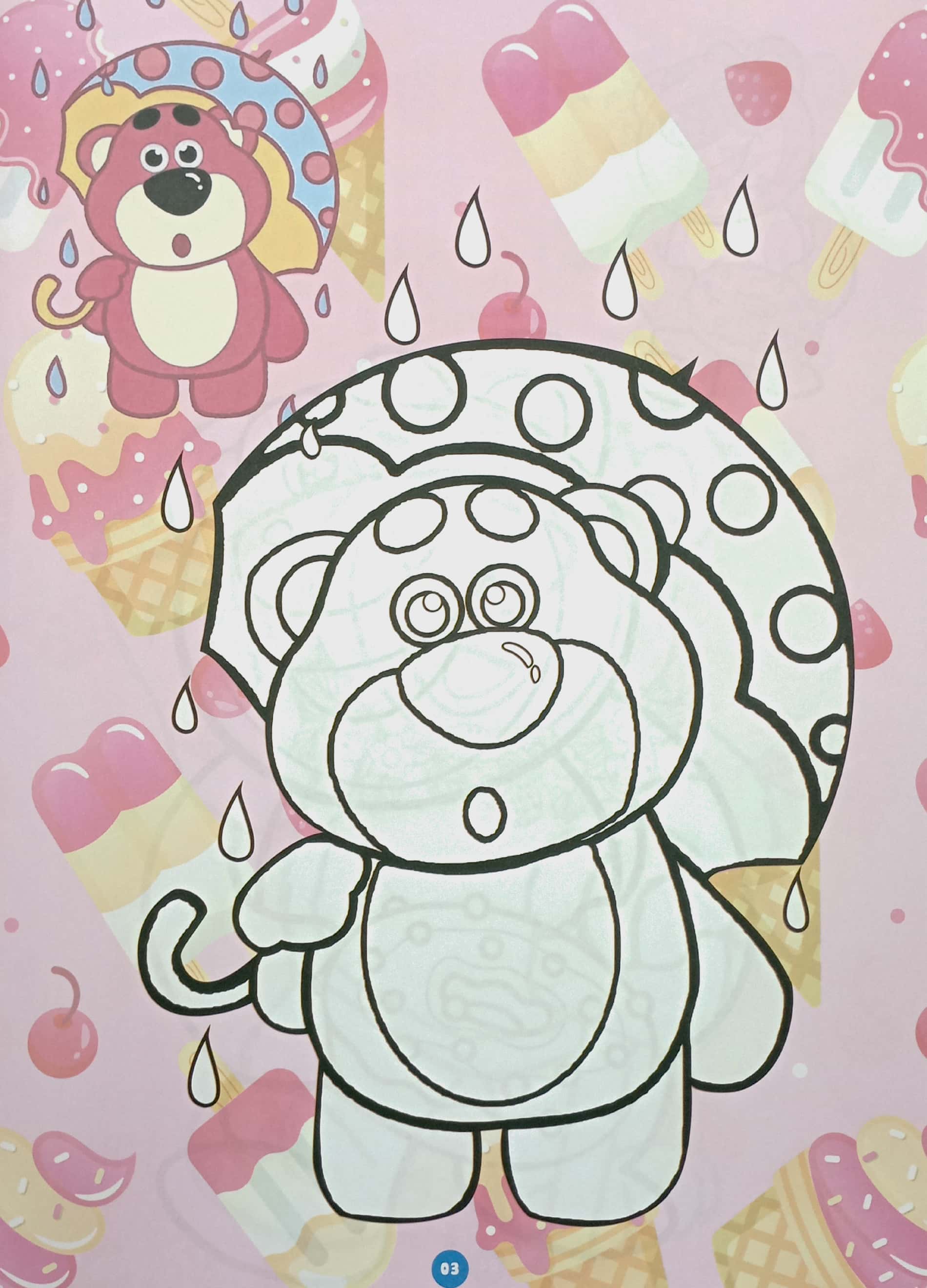 bé tô màu - đam mê cùng lotso