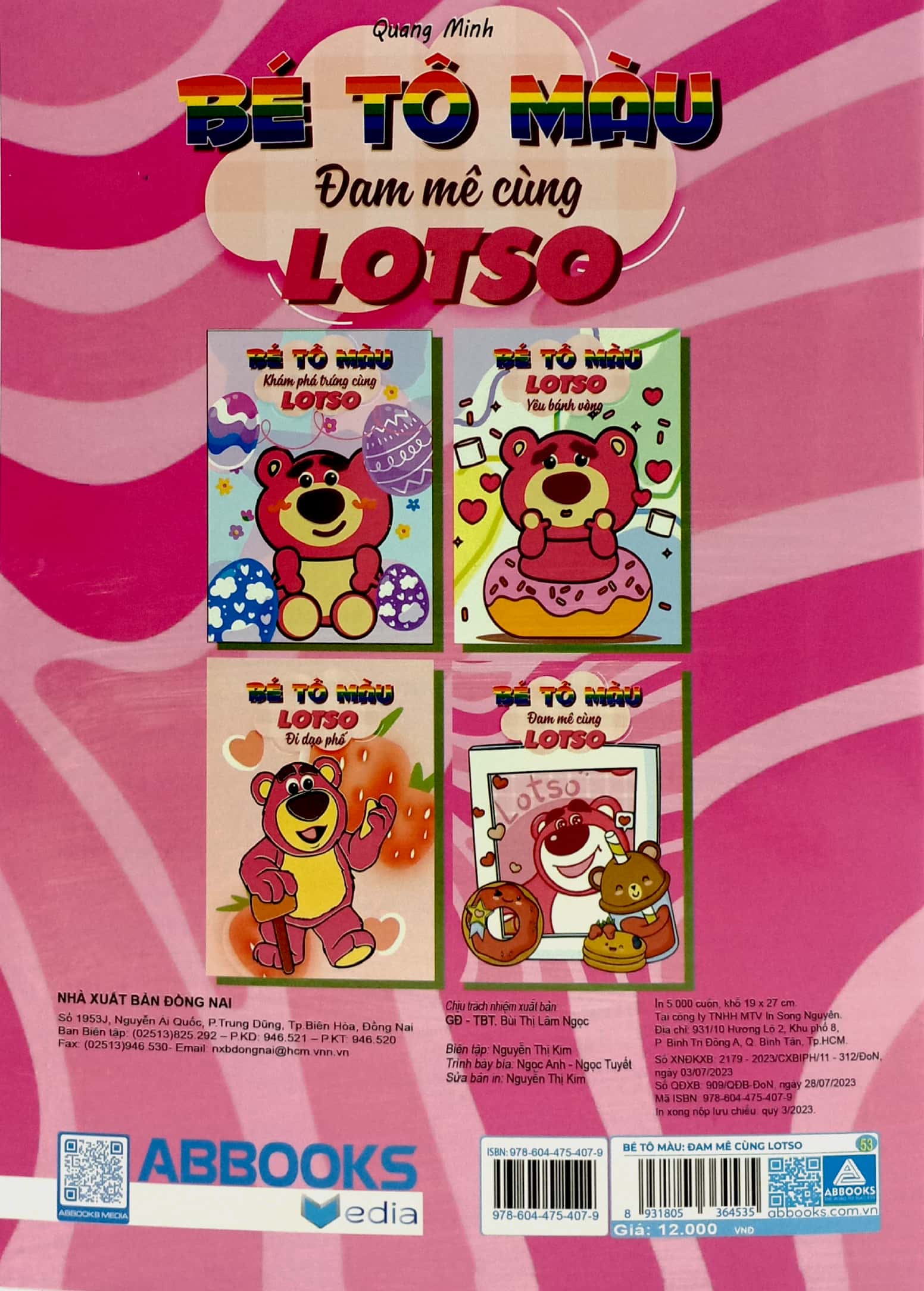 bé tô màu - đam mê cùng lotso